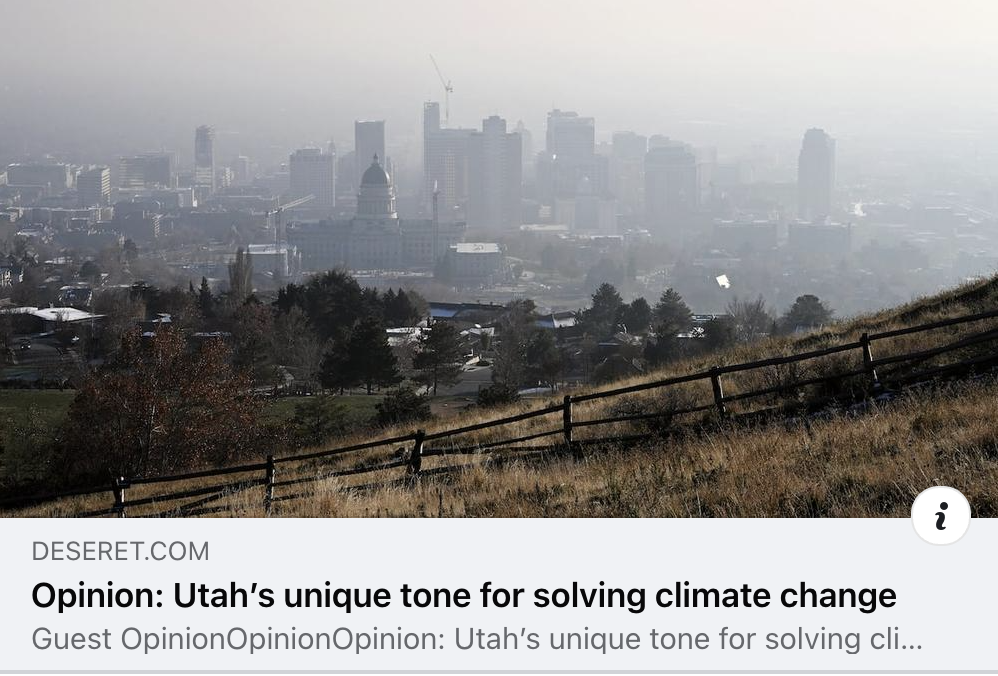 Op-ed by Bob Inglis: Utah’s unique tone for solving climate change